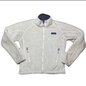 Patagonia Cream  Fuzzy Plush Fleece Full Zip Sweater  Jacket: Women's size XS